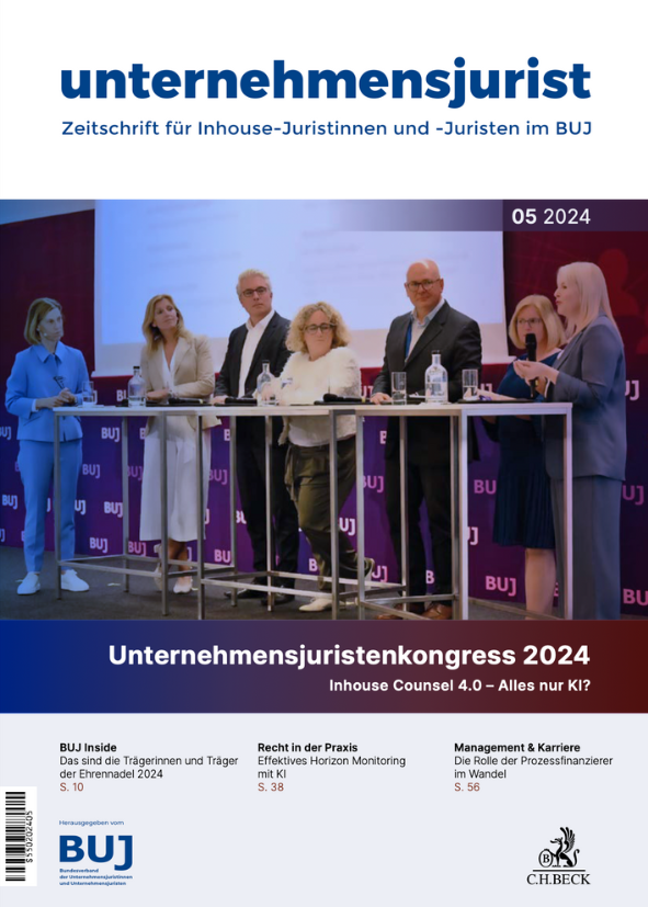 unternehmensjurist 5:2024 Deckblatt